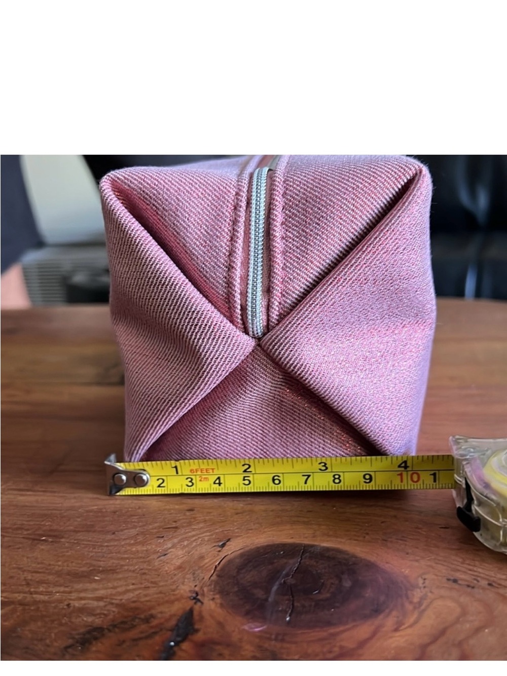 Coach Pink Canvas Zip Cosmetic Pouch - Picture 4 of 5